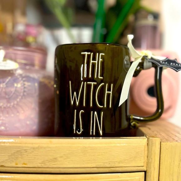 Rae Dunn Halloween Collection "The Witch Is In" Ceramic Mug - Picture 1 of 4